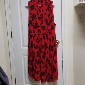 Torrid Red floral dress